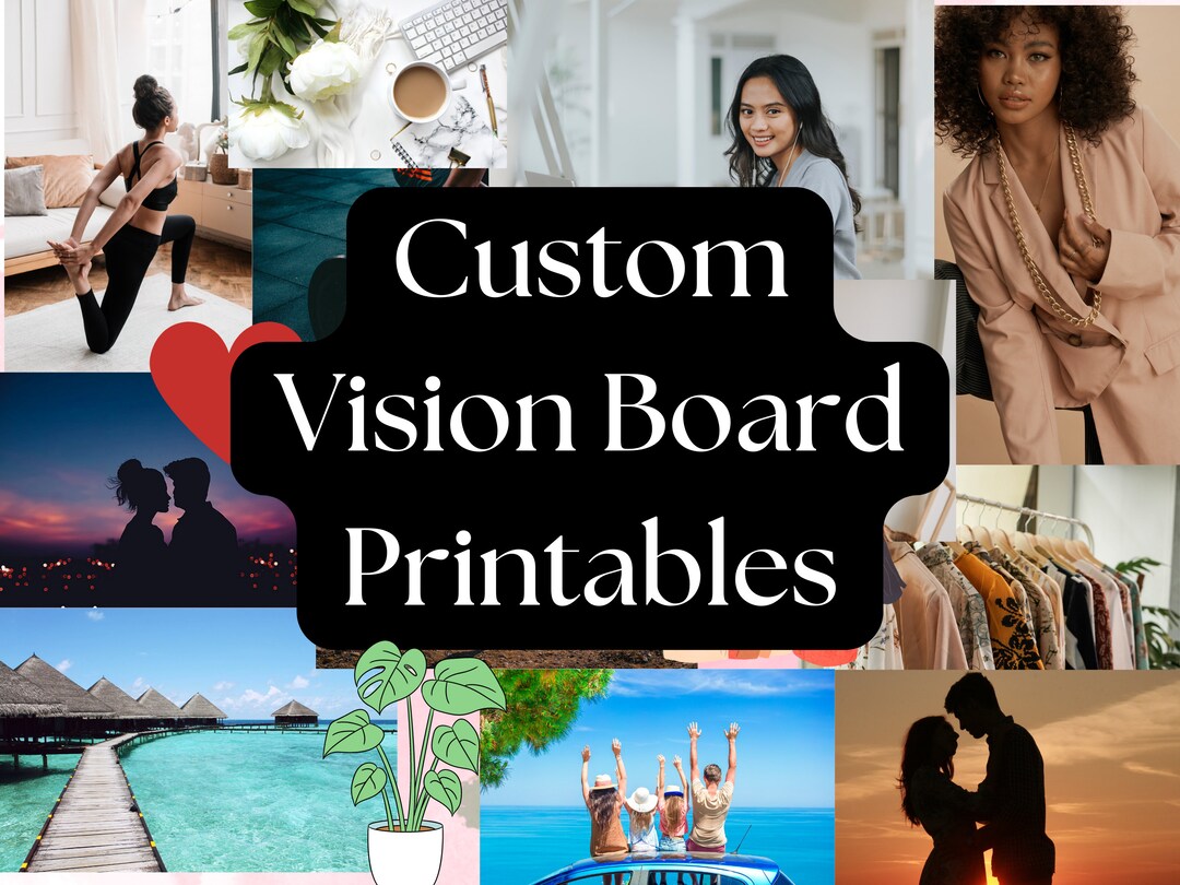 Custom Vision Board Kit, Vision Boards, Personalised Vision Board