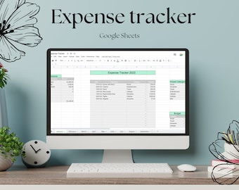 Simple Expense Tracker Spreadsheet, Google Sheets Expense Template, Small Business Expense Tracker, Budget Planner Spreadsheet