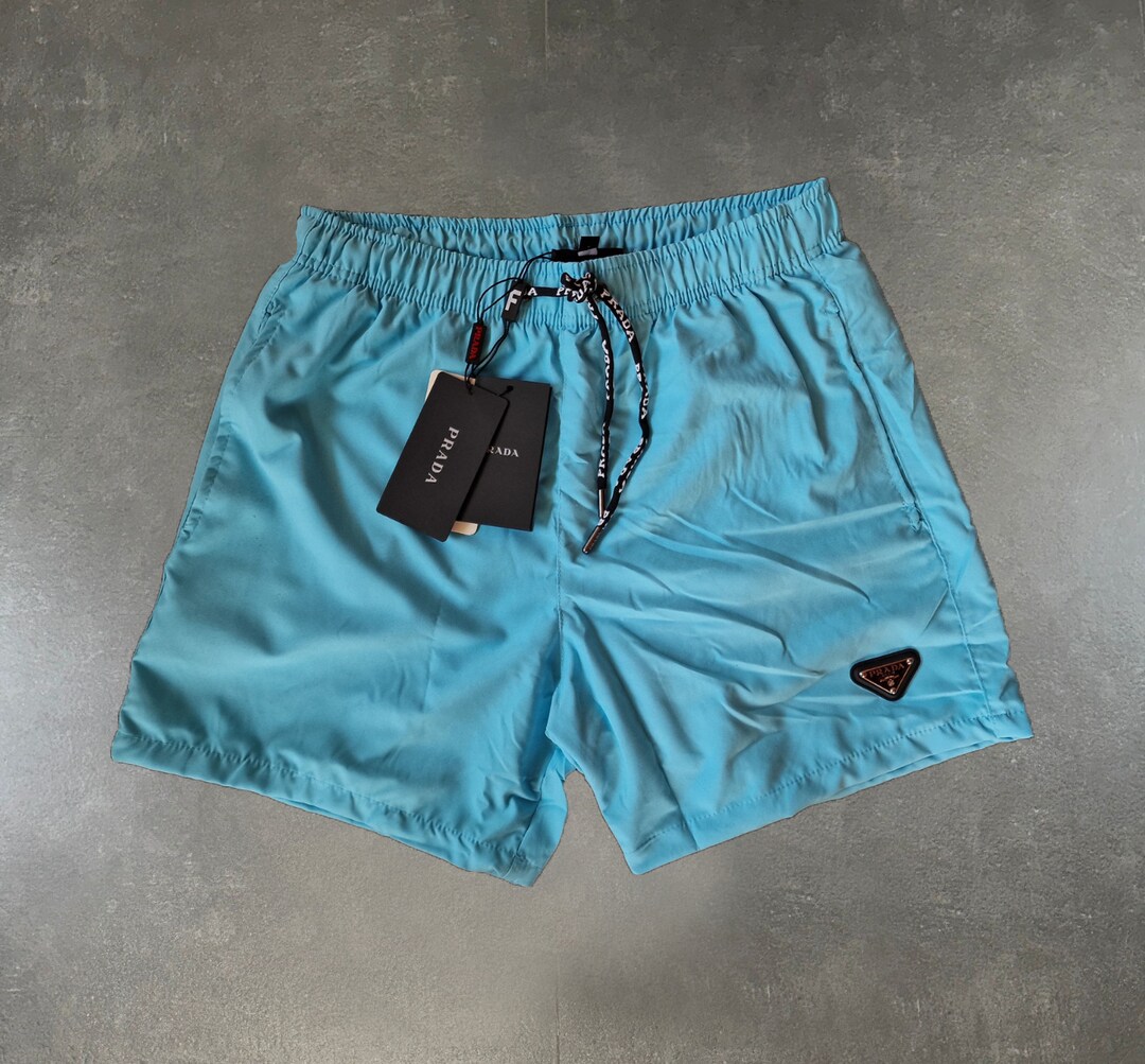 PRADA Men's Swim Shorts Sky Blue Swimming Etsy