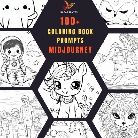 Create Midjourney Coloring Books that Sell! (20+ Best Prompts), by  Christie C.