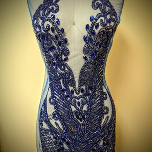 Fay Royal Blue Rhinestone Bodice