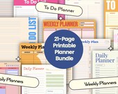 21-Page Printable Planner Bundle