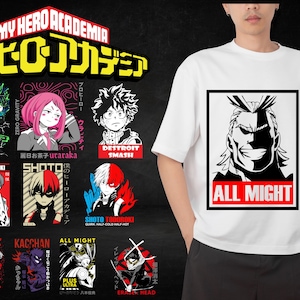 8 Izuku Midoriya Boku Anime Tshirt Design - Anime Design Png