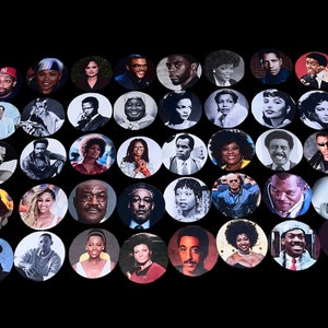 Attori/registi nel FILM Icone afroamericane - Pinback Button