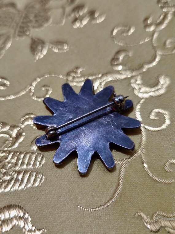 Zuni Brooch Zuni Turquoise Needlepoint Brooch Vin… - image 4