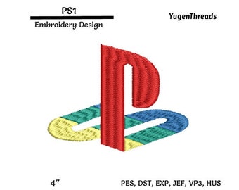 Video Game Inspired Embroidery Design, Machine Embroidery Design file, Pes, Dst, Jef, Vp3, Exp, Hus, Instant Download.
