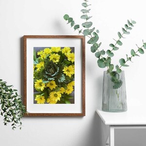 Daisies Wall Art, Downloadable Print, Daisy Printable, Yellow Wall Art, Floral Photo, Botanical Art, Flower Art Print, Flower Market