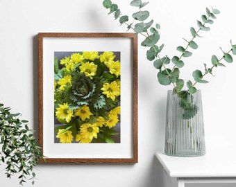 Daisies Wall Art, Downloadable Print, Daisy Printable, Yellow Wall Art ...