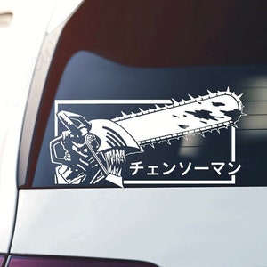 Chainsaw Anime Vinyl Decal: JDM Car Sticker