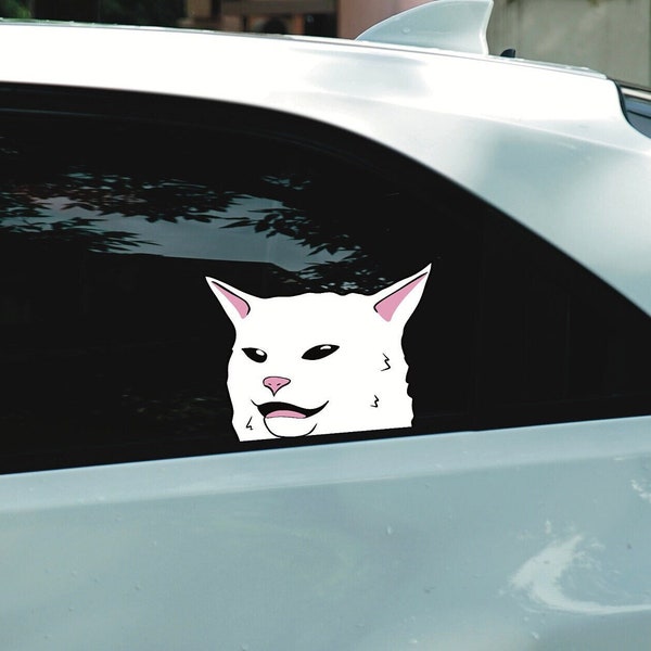 Meme Cat Peeker Peekabo/Vinyl Bumper Window Laptop/ Phone Meme Cat Stickers/ Vinyl Cat Sticker