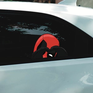 Heart Shaped Hands Peeker Sticker Peekabo Bumper Window Vinyl Decal Funny Anime Cartoon Meme Pool Dead