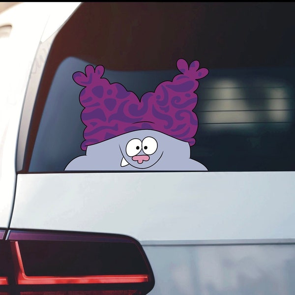 Chowder Peeking Peeker Sticker/ Chowder Window Decal / Water Resistent Chowder / CN Peeker Sticker