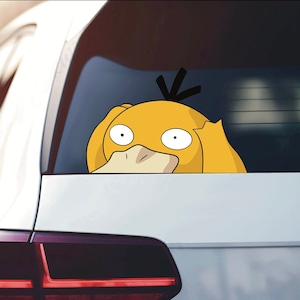Duck Peeker Peeking Sticker / Bumper Window Vinyl Decal Anime Sticker