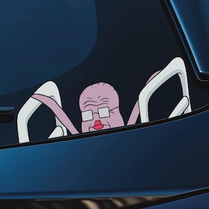 Squidbillies Peeker Sassy Grandma Octopus Vinyl Decal for Car Window Laptop Cell Phone Weather Resistant Funny Grandmother Adult Swim