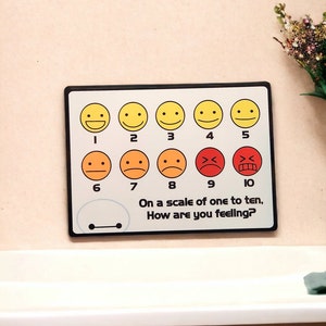 Baymax Feelings Chart Vinyl Sticker: Emotional Wellness