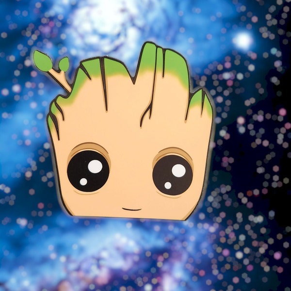 Baby Groot Peeking Peeker Sticker / Car Vinyl Decal / Window Sticker / Cute Water Resistent Sticker / Kids Sticker