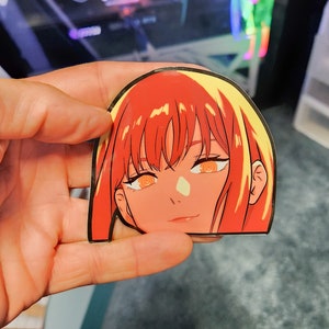 Anime Girl Peeker Sticker
