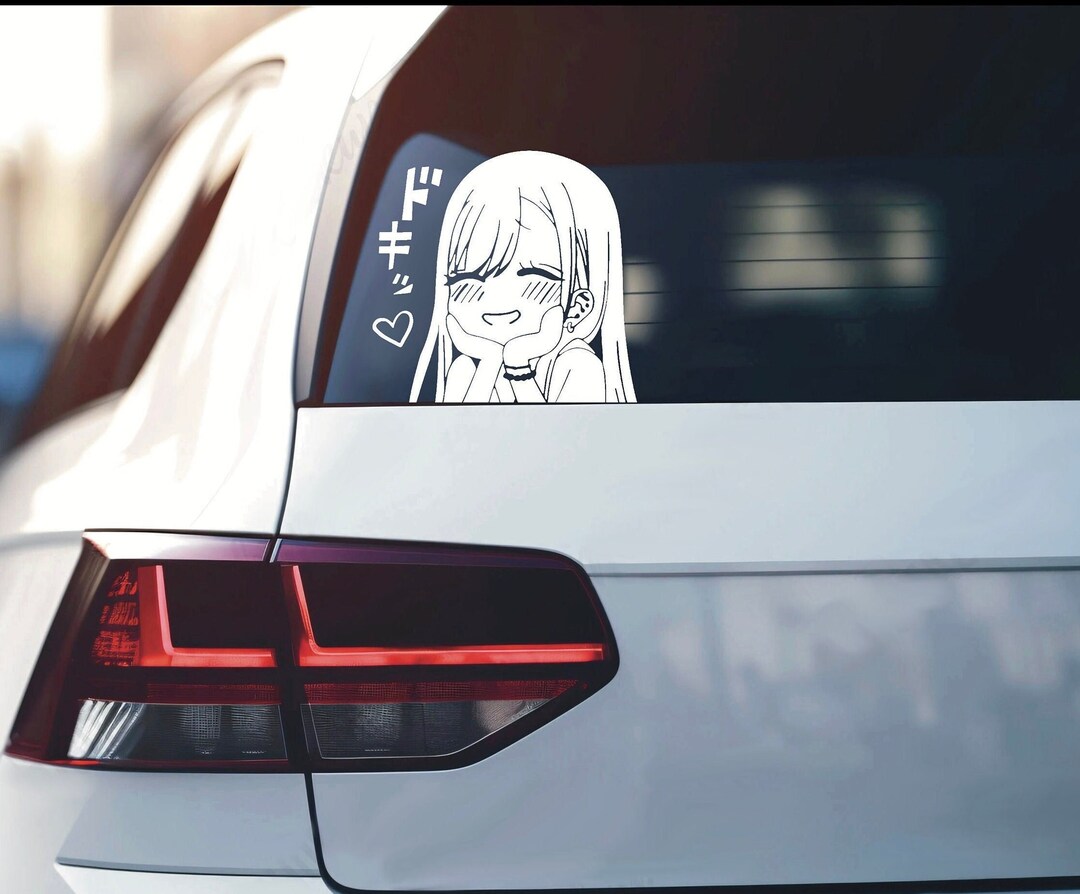 Cute Japanese Anime Girl Vinyl Decal - Etsy