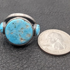Sonoran Turquoise and Sterling Silver Ring size 9.5