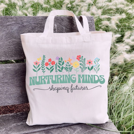 Nurturing Minds Shaping Futures, Teacher Tote Bag, Teacher Appreciation, Pre K Crew, 4K Teacher Tote, Gift For Teacher, Back To School Gift