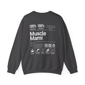 Muscle Mami Sweatshirt, Gym Baddie Crewneck, Pump Cover, Weightlifting