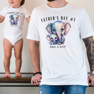 Our First Father&#39;s Day Shirt, Personalized Daddy And Baby Shirt, First Time Dad Tee, New Dad Gift, First Father&#39;s Day, Gift For Dad