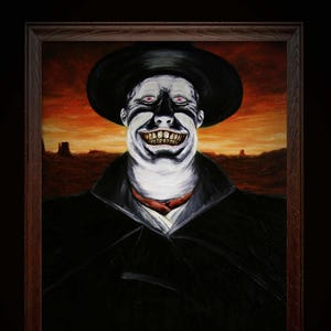 Judge Holden Blood Meridian Art | Cormac McCarthy Books | Oil Painting Portrait | Western Aesthetic | Gothic Digital Print | Dark Wallpaper