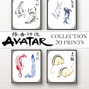 Impresiones/Páginas de diario de Avatar: La Leyenda de Aang, Bestias Elementales (Descarga digital)