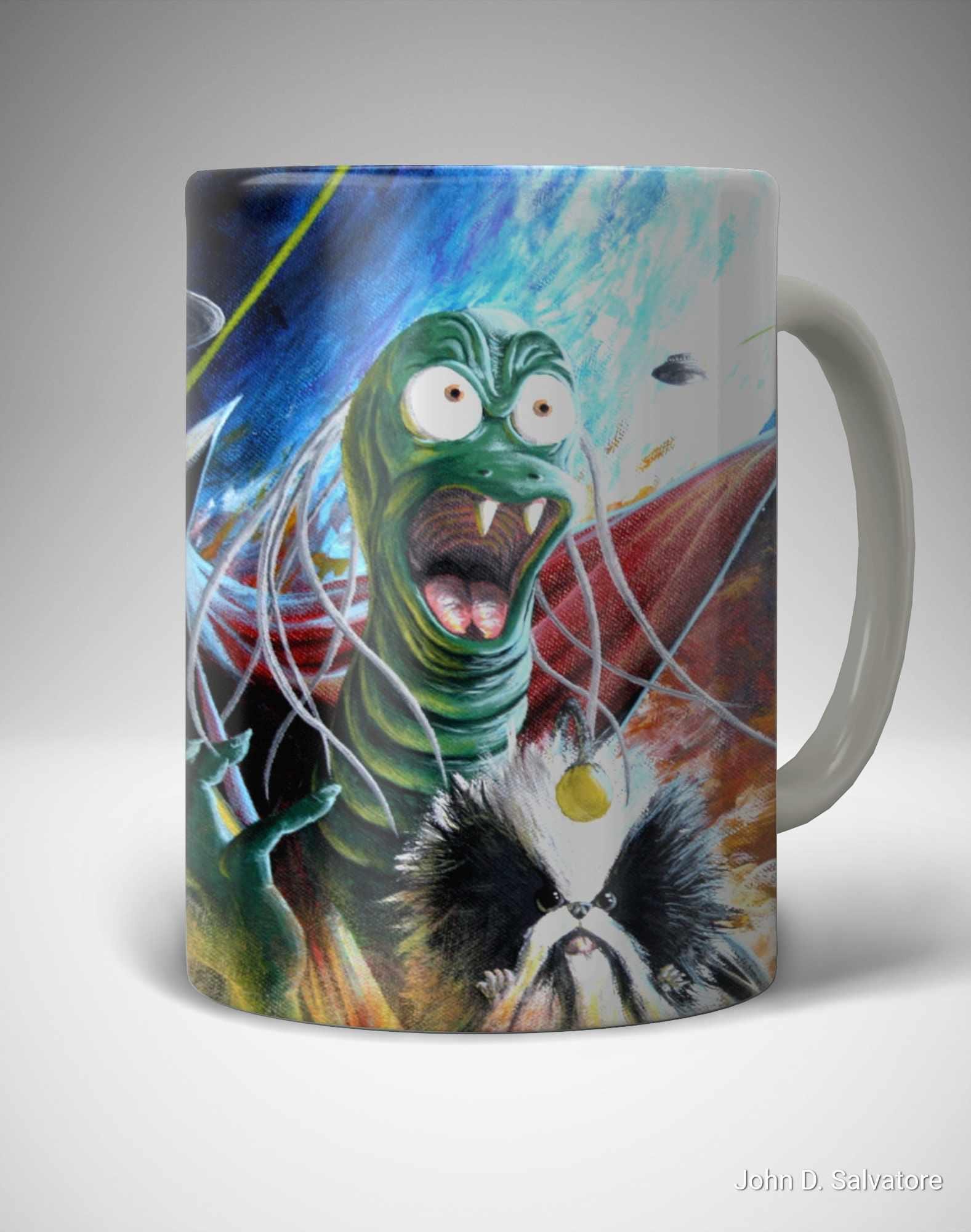 Ziltoid the Omniscient Coffee Mug | Devin Townsend Alien Art - Etsy