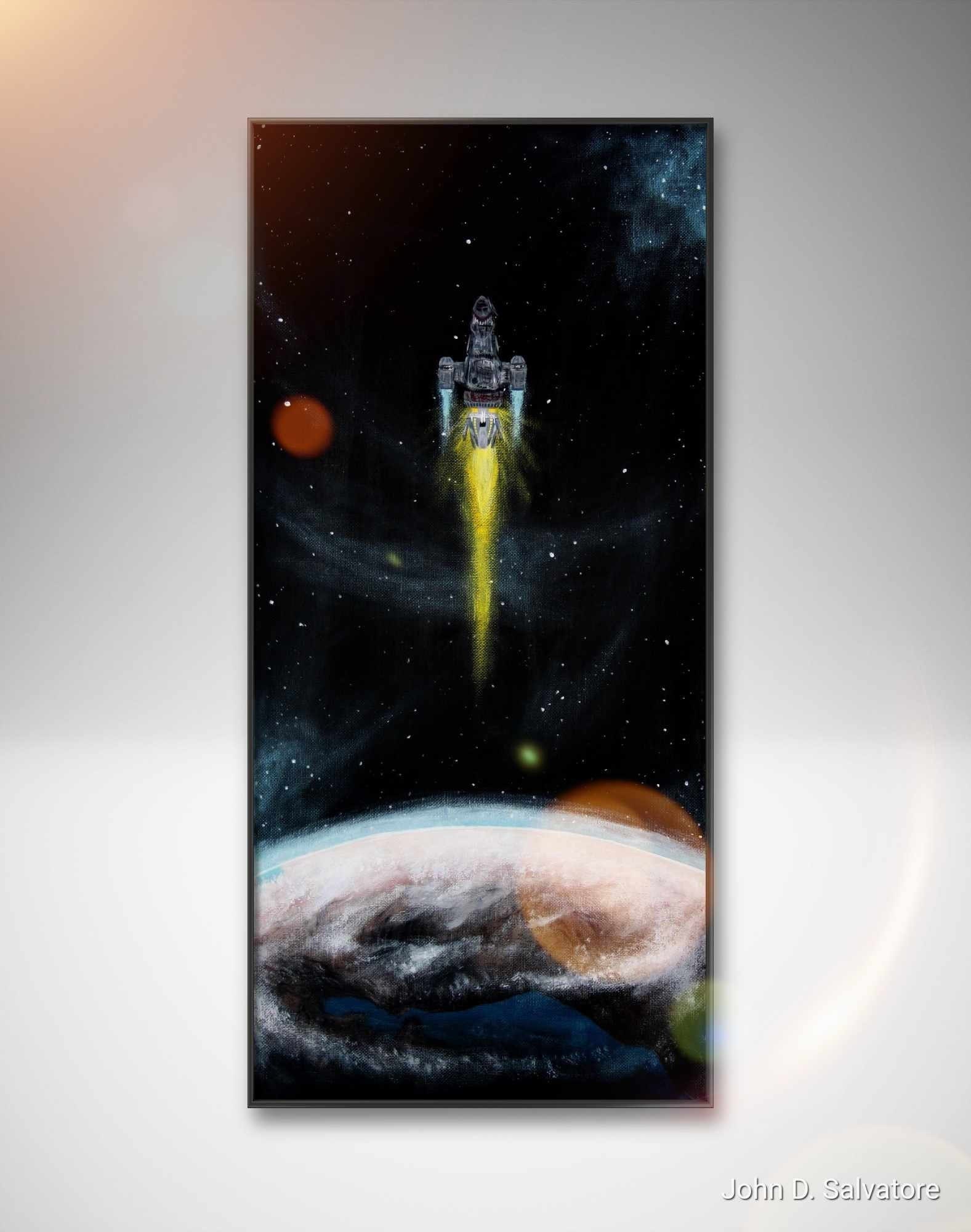 Firefly Serenity Spaceship Art Print | Sci-fi Western (digital
