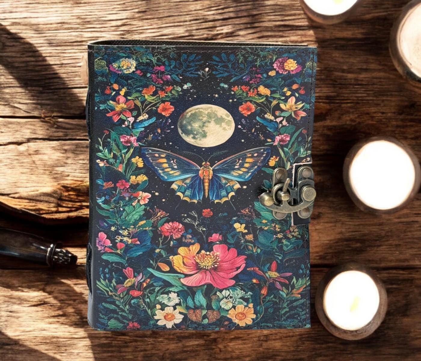 Butterfly Leather Journal Beautiful Impression Birthday Gifts Notebook ...