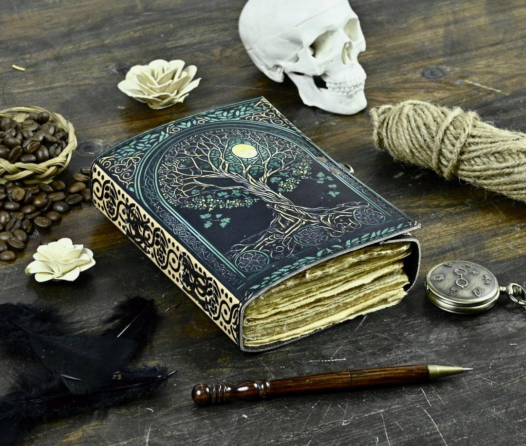 Tree of Life Leather Journal – Book of Shadows, Handmade Celtic ...