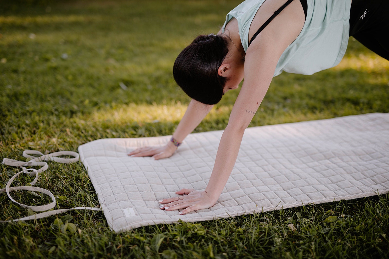 Extra Thick Yoga Mat with Peacock Pattern