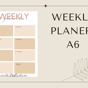 WEEKLY PLANNER, binder, budget planner