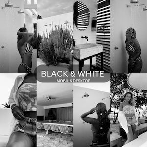 Lightroom Preset, Black & White, Selfie, Street, Lifestyle