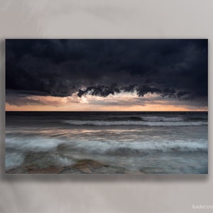 Tür-Grafkreis-Meerblick-Druck - Lake Lake-Michigan-Fotografie, Wisconsin Küstenwandkunst