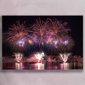 4th of July Fireworks – Madison Wisconsin Photography, Home Décor Wall Art