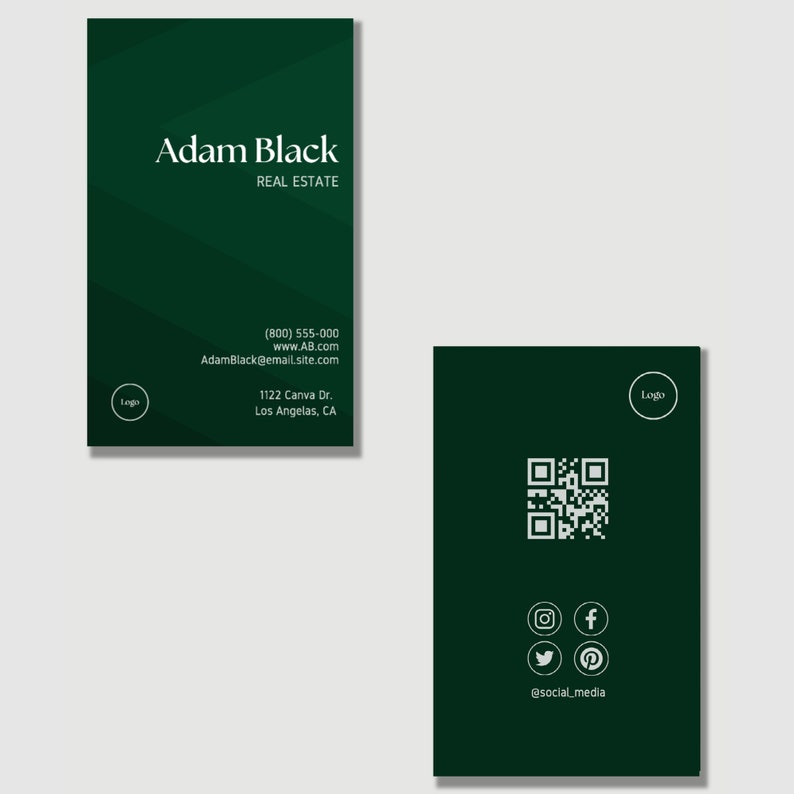 Printable Business Card Template Business Card Template Instant Download Business Card Calling