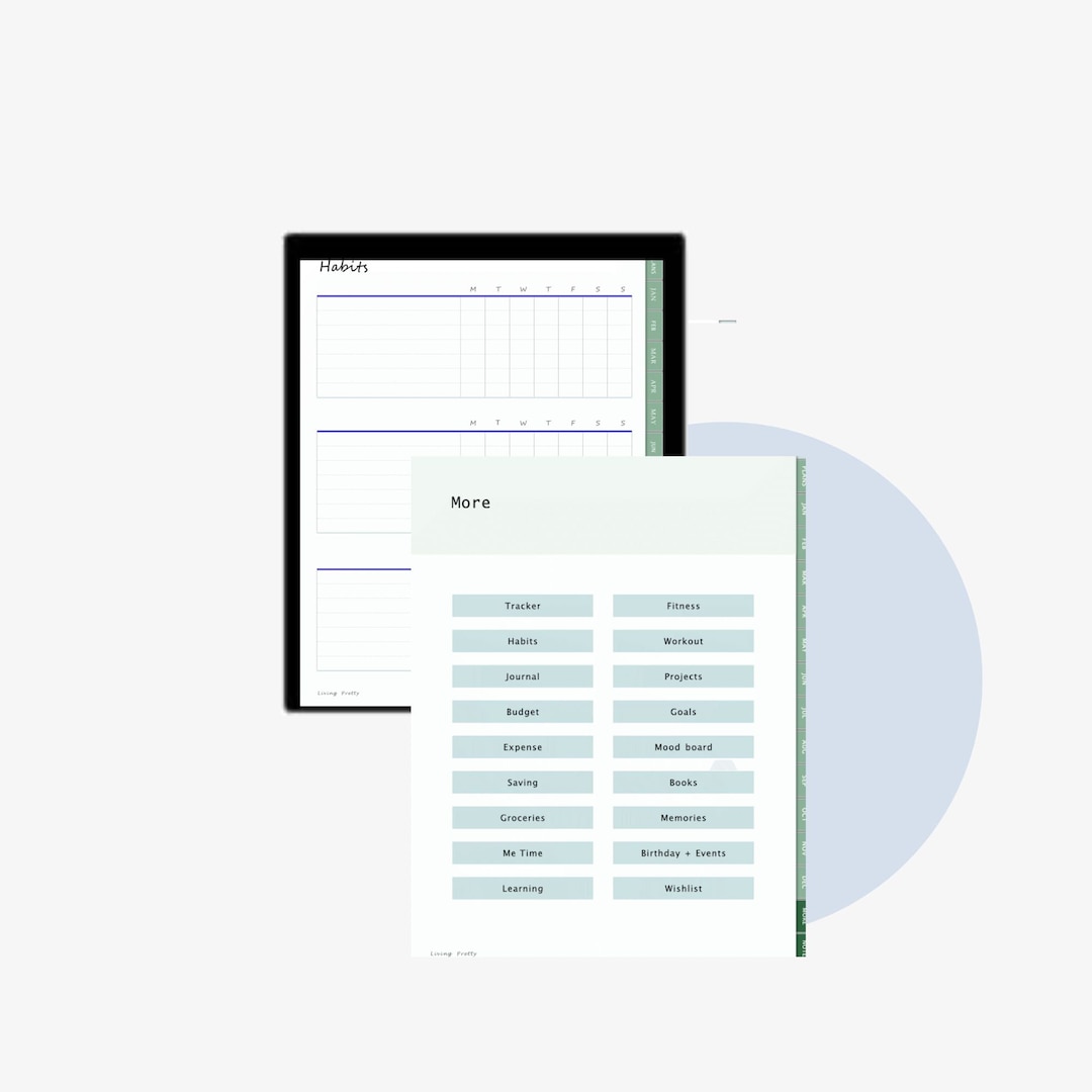 Digital Weekly Planner: Undated PDF Annotation (goodnotes, Notability ...