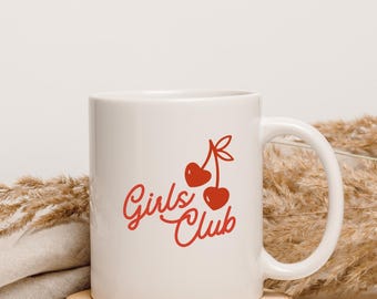 Girls Club Mug | Tea Lover Gift for Mum, Sister, Friend