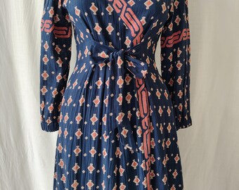 Printed Cotton Maxi Dress: Long Sleeve Boho Summer Dress