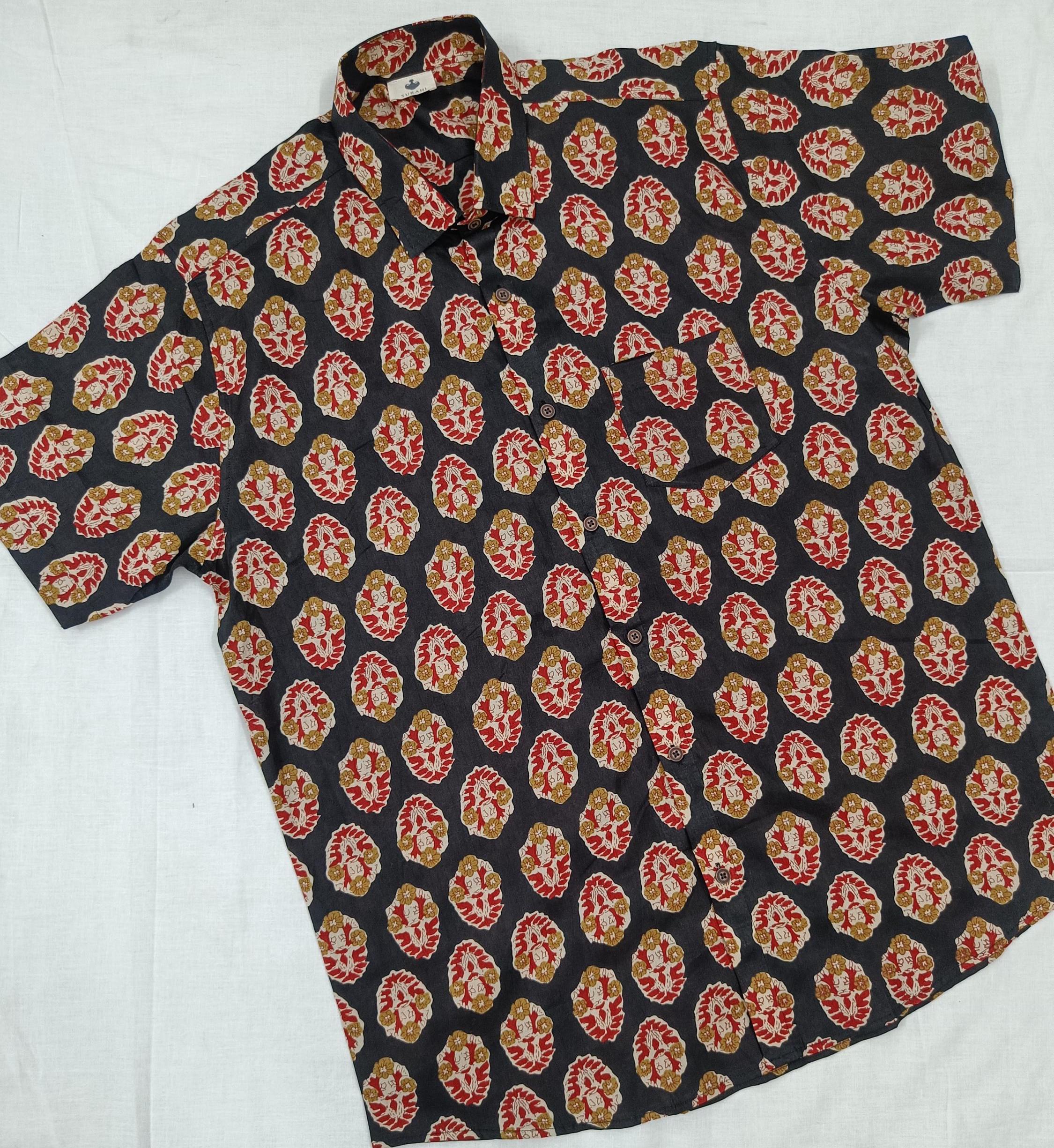 Handmade Block Print Cotton Shirt: Indian Summer Clothing - Etsy