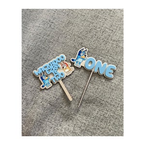 Blue dog inspired Cake Topper | Blue Birthday Party | Birthday Decor | Cake Topper | 1st Birthday | Any Birthday