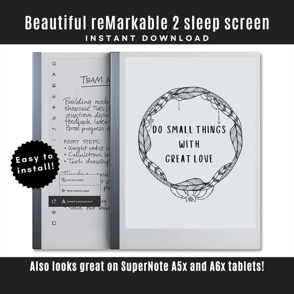 Remarkable Tablet Sleep Screen Etsy