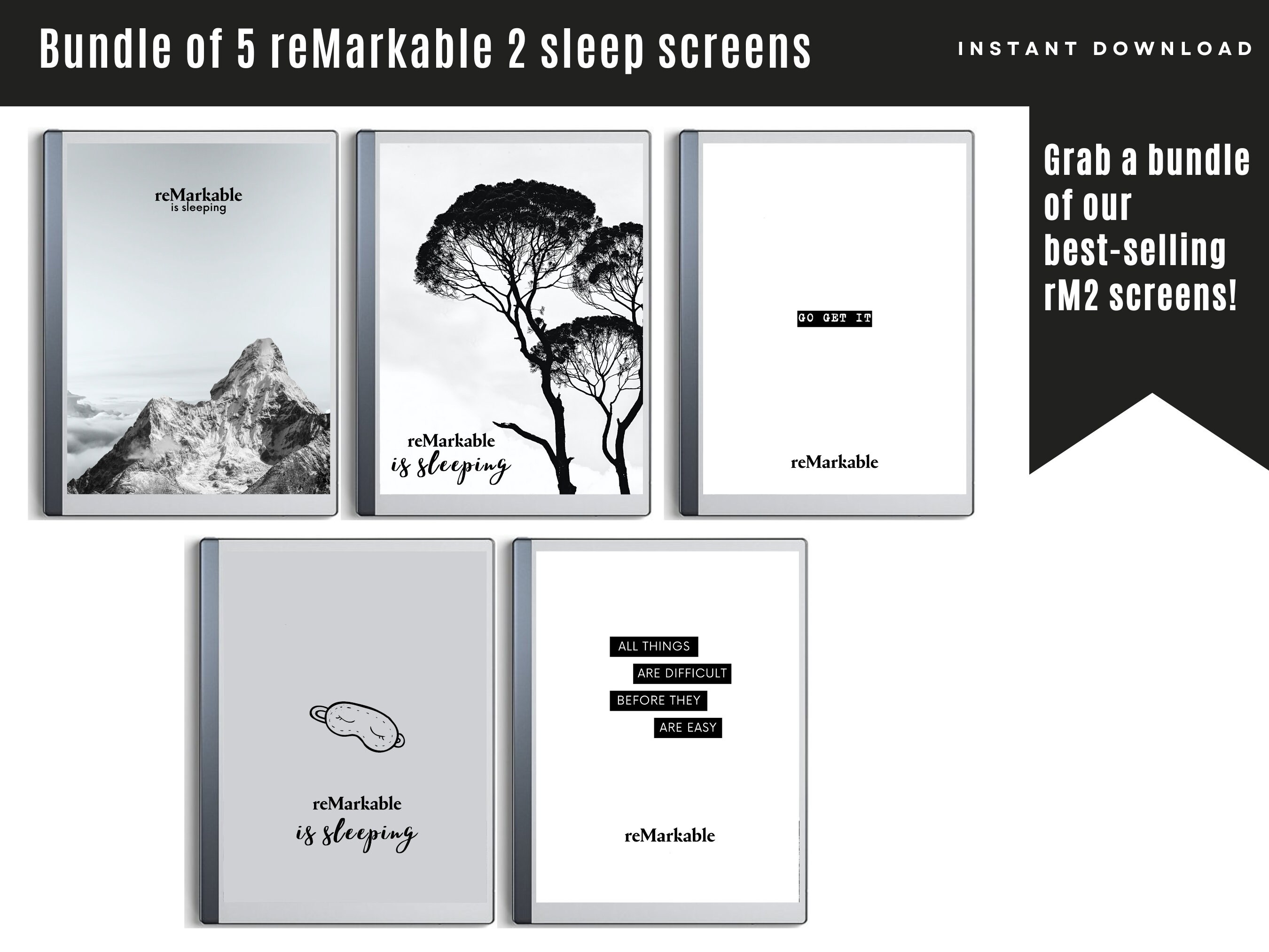 Remarkable 2 Sleep Screen Remarkable Sleep Screen Bundle Etsy Australia