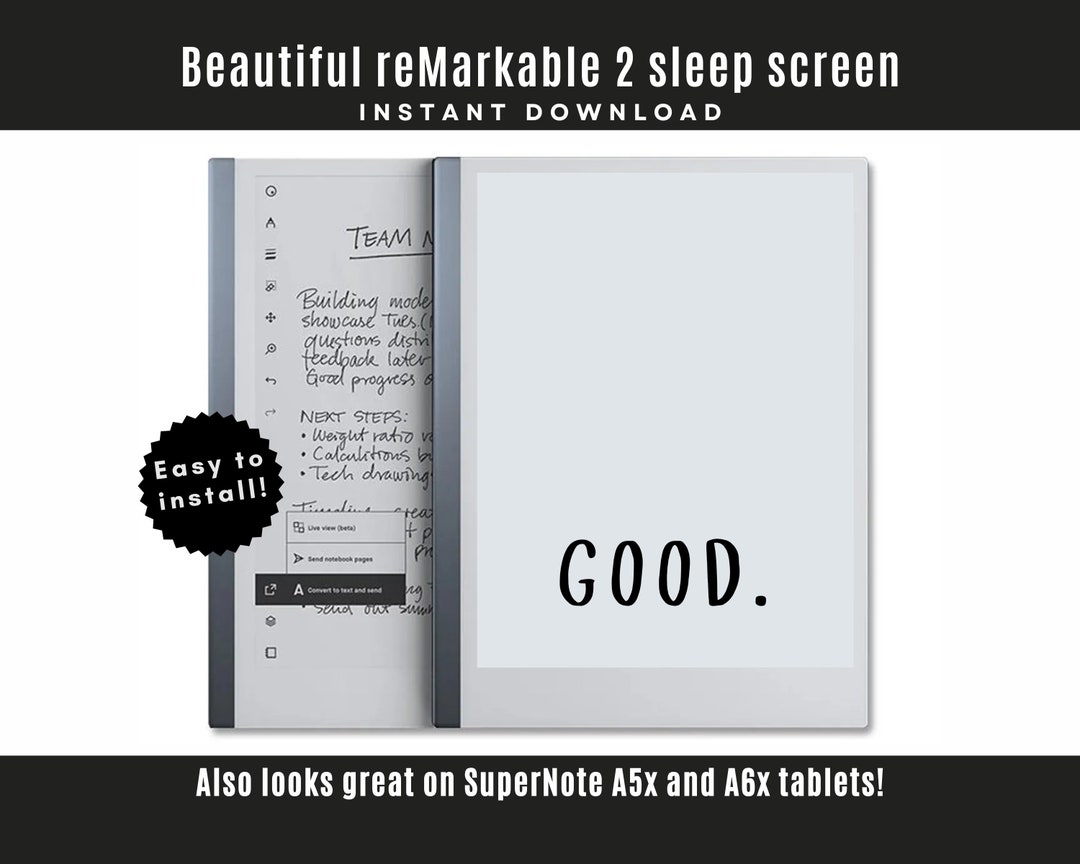 Remarkable 2 Sleep Screen, Supernote A5X Template, A6X Screensaver Etsy
