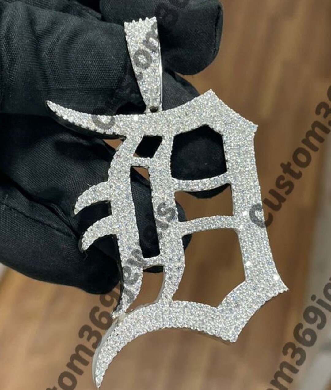 Diamond Tester Passing Moissanite / Cubic Zirconia Old English Alphabet