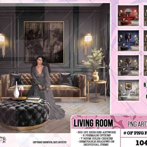 Background scene, Living room artwork, Living room background, Living room scene, Home Décor clipart, Fashion Illustration, Fashion clipart