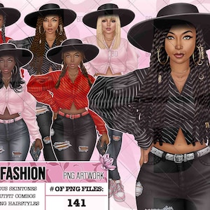 Girl Fashion clipart, Lady boss clipart, Fashion Girl Clipart, Business woman clipart Fashion Clipart, Boss Girl clipart Afro girl clipart