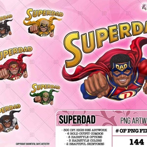 Super Dad, Superdad, Dad clipart, Father&#39;s Day clipart, Father clipart, Family clipart, Man clipart, Superhero Clipart, Superhero PNG